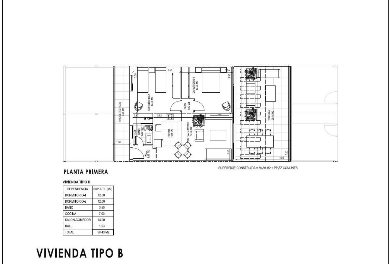 Obra nueva - Piso -
Vera - Vera Playa
