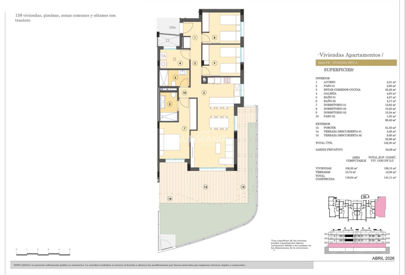 New Build - Apartment -
Finestrat - Campana Garden