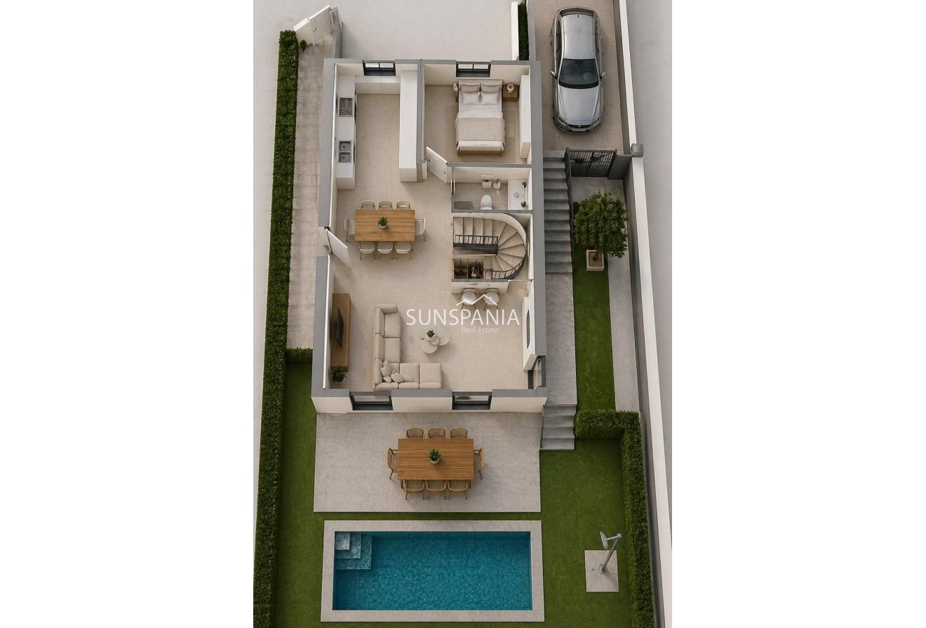 Obra nueva - Chalet -
Mazarron - Country Club