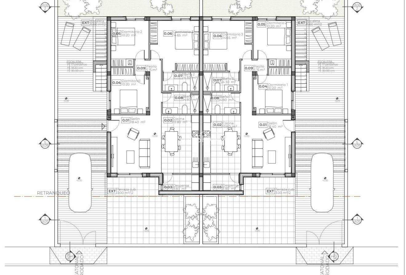 Obra nueva - Chalet -
Puerto de Mazarron - Caleñares