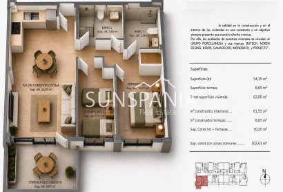 Obra nueva - Piso -
Villajoyosa - Cala de Finestrat