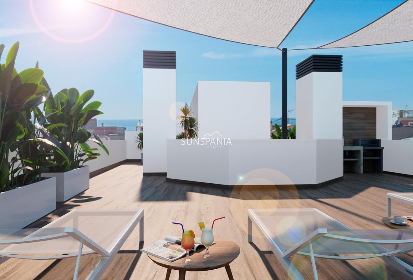 Obra nueva - Piso -
Torrevieja - Playa de El Cura