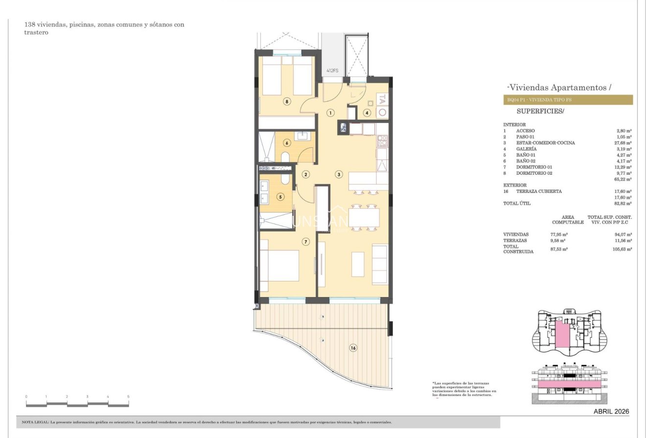 Obra nueva - Piso -
Finestrat - Campana Garden