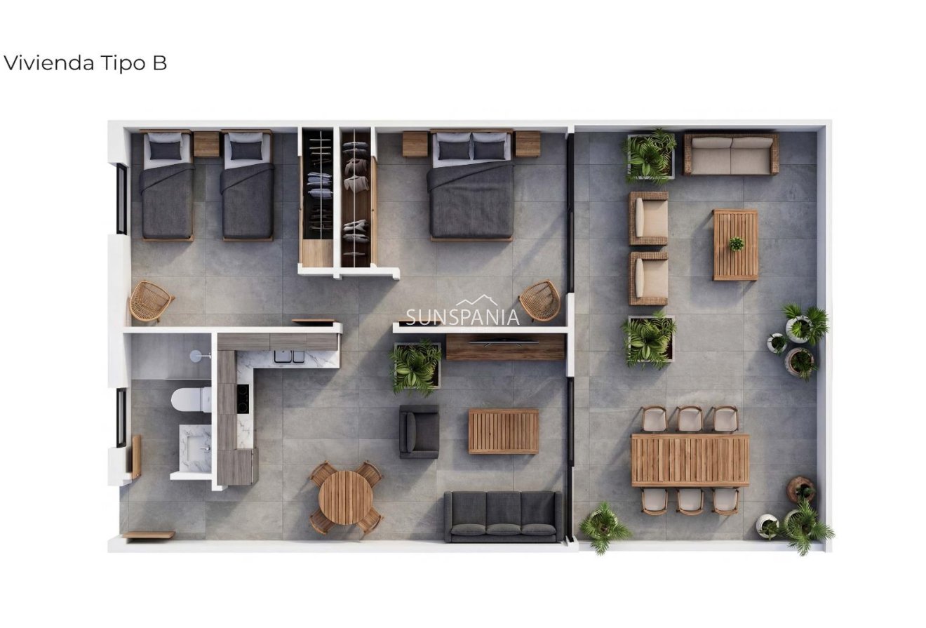 Nouvelle construction - Appartement -
Vera - Vera Playa